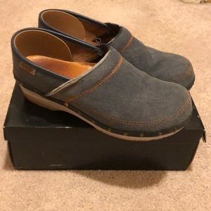Dansko denim clogs